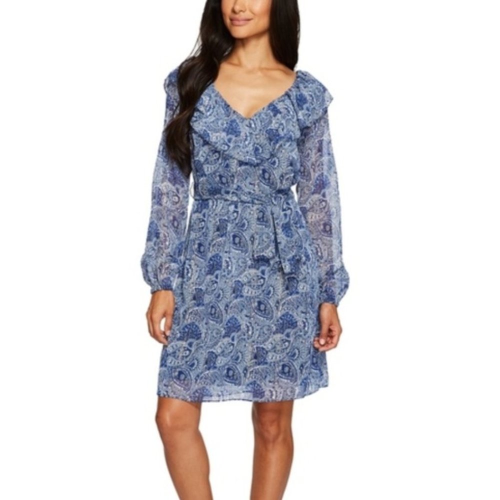Michael Kors Blue Paisley Dress